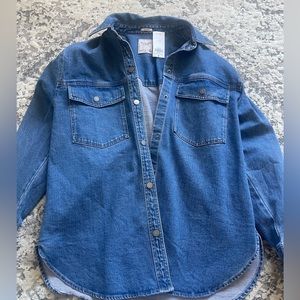Abercrombie oversized denim jacket/button up